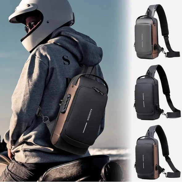 Tura shoulder bag with USB charger