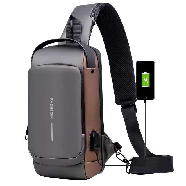 Tura shoulder bag with USB charger