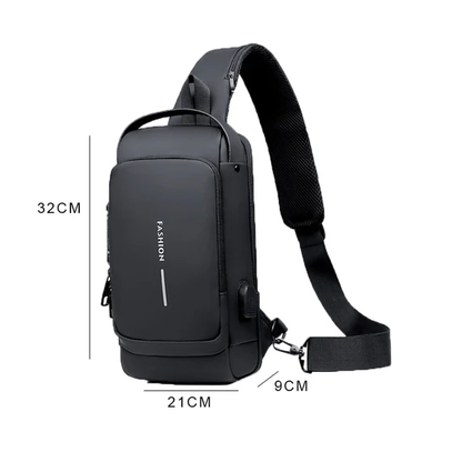 Tura shoulder bag with USB charger